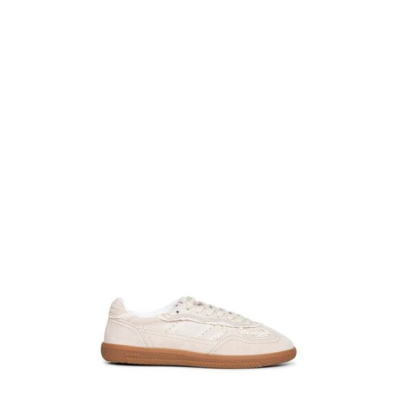 Alohas Women Cream Suede Tb.490 Sneakers With Crochet Details